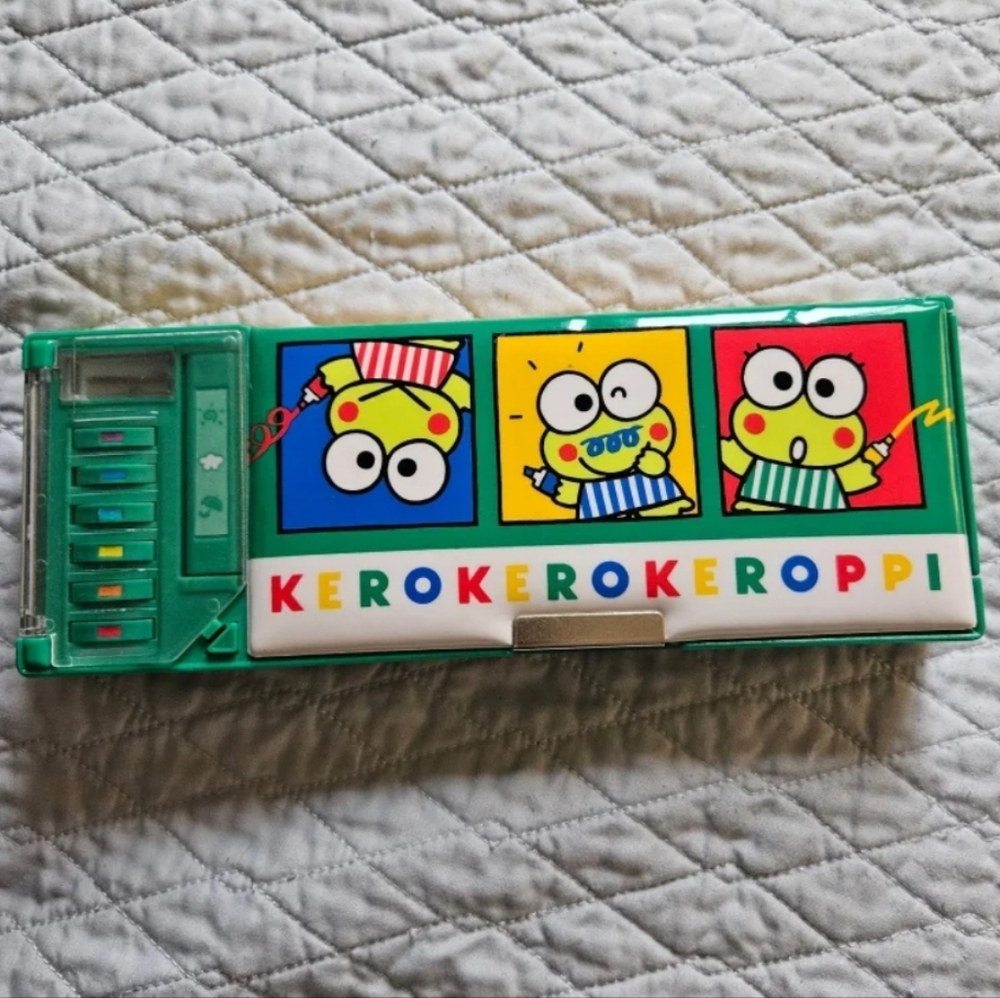 Sanrio Y2k keroppi plastic pencil case